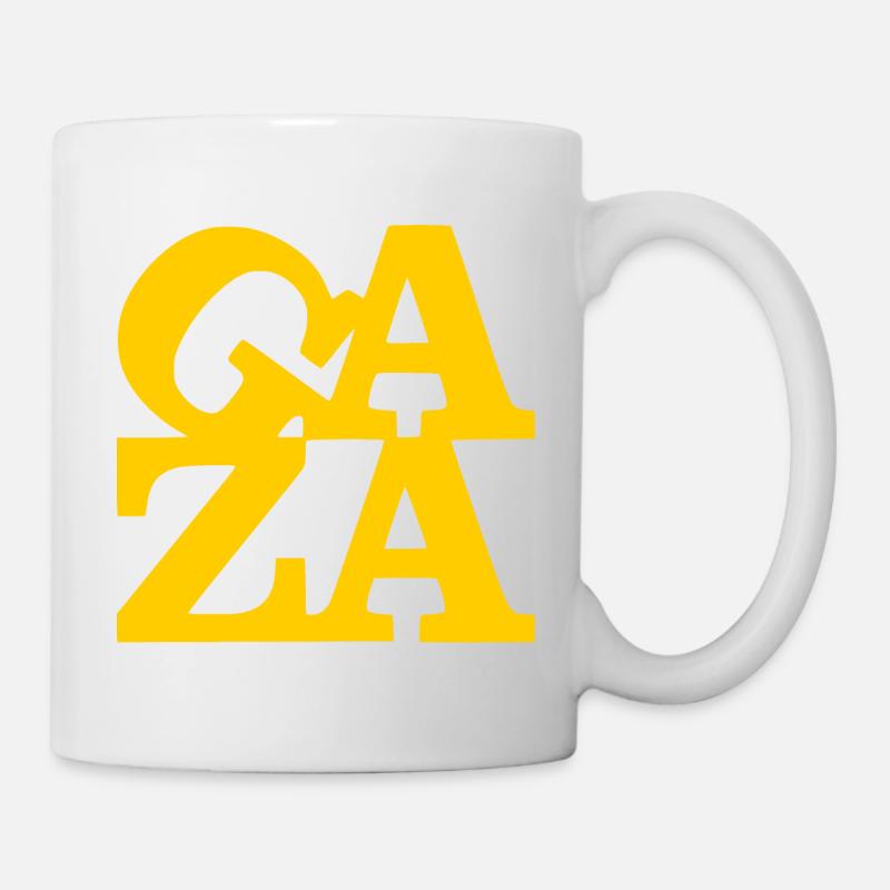Gaza - Tasse - Weiß