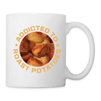 Addicted To Roast Potatoes Round - Mug - white - Right