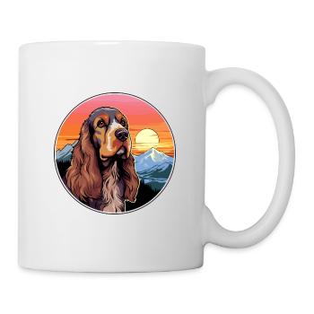 Englischer Cocker Spaniel Hund Rasse Cartoon Kawaii Wa - Tasse - Weiß - Rechts