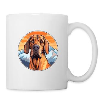 Brasileiro chien race dessin animé Kawaii aquarelle - Mug blanc - blanc - Droite