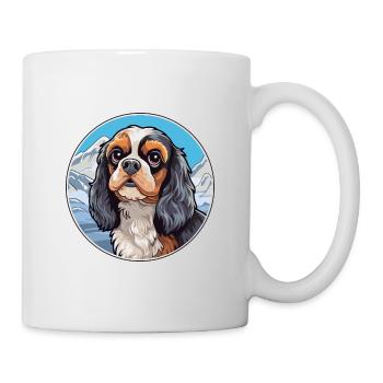 Anglais Jouet Épagneul Chien Race Cartoon Kawaii Eau - Mug blanc - blanc - Droite