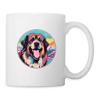 Estrela Mountain Dog Breed Cartoon Kawaii Watercol - Mug - white - Right