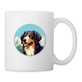 Formose Mountain Dog race Cartoon Kawaii Waterco - Mug blanc - blanc - Droite
