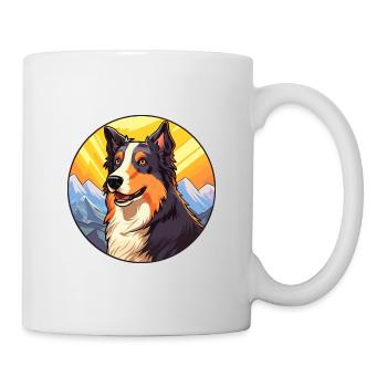 Georgischer Schäferhund Rasse Cartoon Kawaii Waterco - Tasse - Weiß - Rechts