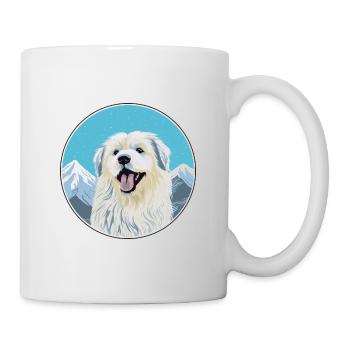 Himalayan Sheepdog Dog Breed Cartoon Kawaii Waterc - Mug - white - Right
