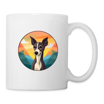 Italienischer Windhund Hunderasse Cartoon Kawaii Waterco - Tasse - Weiß - Rechts