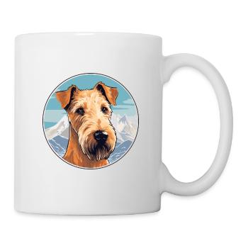 Irish Terrier chien race Cartoon Kawaii aquarelle - Mug blanc - blanc - Droite
