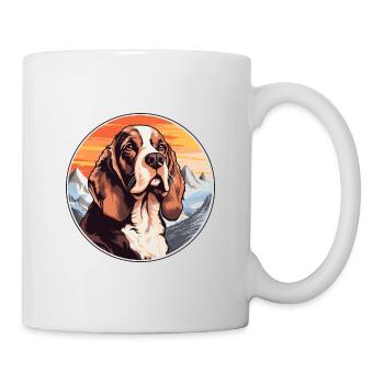 Grand Anglo Français Race De Chien Cartoon Kawaii Wate - Mug blanc - blanc - Droite