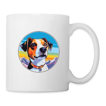 Jack Russell Terrier chien race Cartoon Kawaii Wate - Mug blanc - blanc - Droite