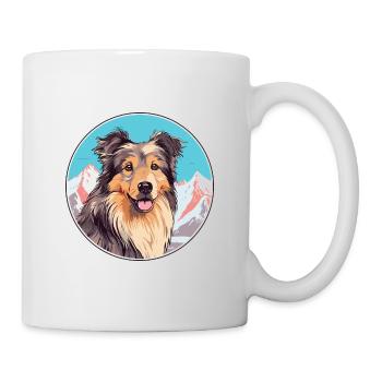 Kuchi Afghan Shepard chien race Cartoon Kawaii Wate - Mug blanc - blanc - Droite