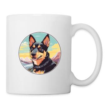 Lancashire Heeler Hunderasse Cartoon Kawaii Waterco - Tasse - Weiß - Rechts