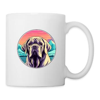 Neapolitan Mastiff Dog Breed Cartoon Kawaii Waterc - Mug - white - Right