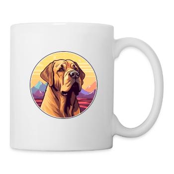 Mallorca Mastiff Dog Breed Cartoon Kawaii Watercol - Mug - white - Right