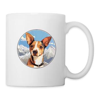 Miniature Fox Terrier chien race Cartoon Kawaii Wat - Mug blanc - blanc - Droite