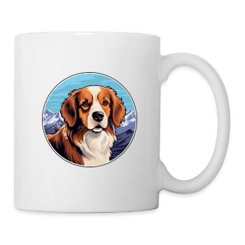 Nederlandse Kooikerhondje Dog Breed Cartoon Kawaii - Mug blanc - blanc - Droite