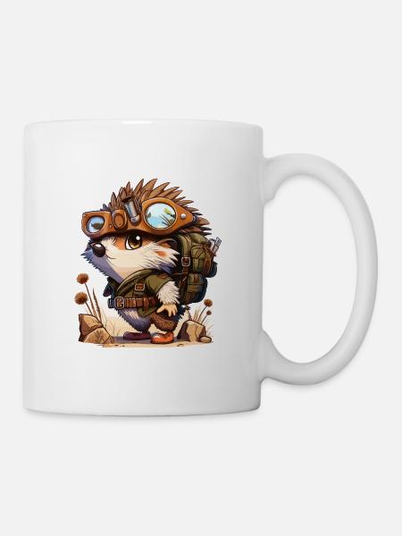 Aventures de hérisson - Mug blanc - blanc