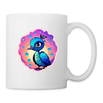 Peacock Bird Drawing - Mug - white - Right