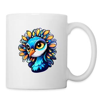 Peacock Bird Drawing - Mug - white - Right