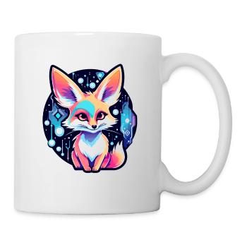 Desert Fox Fennec Drawing - Mug - white - Right