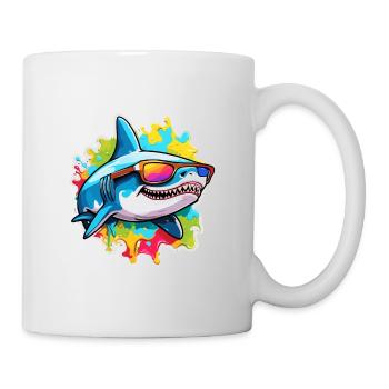 Requin / Faune / Sous-marin / Mer / Océan - Mug blanc - blanc - Droite