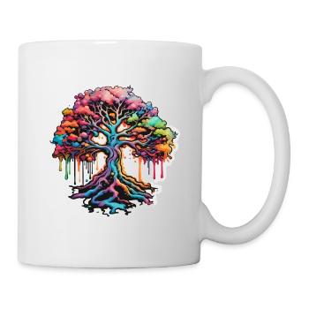 Tree / Nature / Earth / Bark / Roots / Leaves - Mug - white - Right
