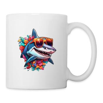 Requin / Faune / Sous-marin / Mer / Océan - Mug blanc - blanc - Droite