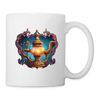 Lampe Magique / Souhaits /Orient / Miracle / Génie - Mug blanc - blanc - Droite