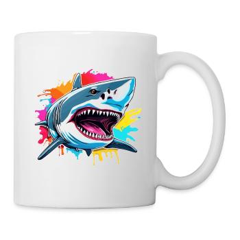 Requin / Faune / Sous-marin / Mer / Océan - Mug blanc - blanc - Droite
