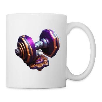 Dumbbell / Weights / Sports / Strength Training / Workout - Mug - white - Right