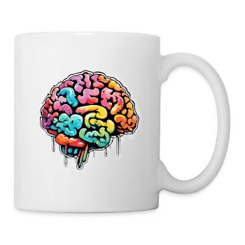 Brain / Knowledge / Intelligence / Clever / Thinking - Mug - white - Right