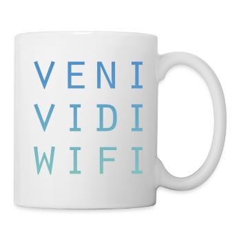 Veni Vidi Wifi (einfach) - Tasse - Weiß - Rechts