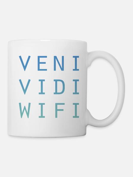 Veni Vidi Wifi (plain) - Mug - white