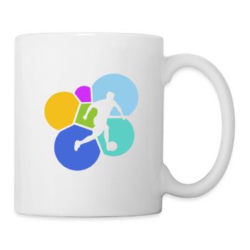 Beachball Fußball Strand - Tasse - Weiß - Rechts