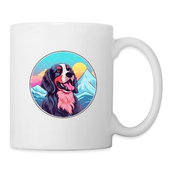 Porzellan Hunderasse Cartoon Kawaii Aquarell - Tasse - Weiß - Rechts