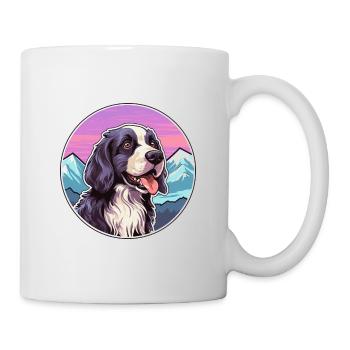 Portuguese Watchdog Dog Breed Cartoon Kawaii Water - Mug - white - Right