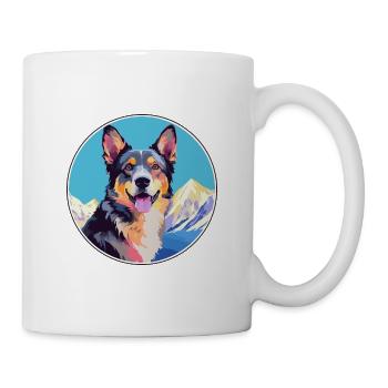 Ratonero Murciano race de chien dessin animé kawaii Waterco - Mug blanc - blanc - Droite