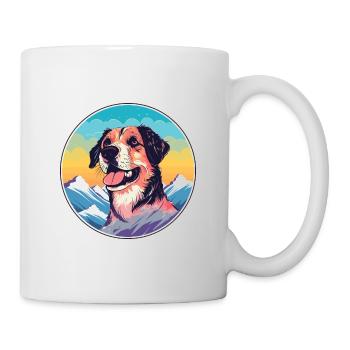 Sapsali Dog Breed Cartoon Kawaii Watercolor - Mug - white - Right