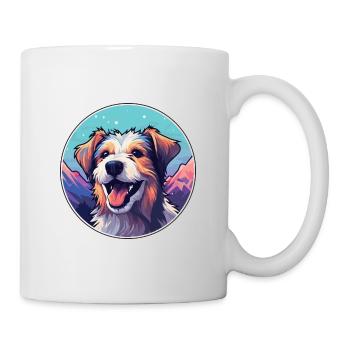 Schillertovare, Hunderasse, Karikatur, Kawaii, Watercolo - Tasse - Weiß - Rechts
