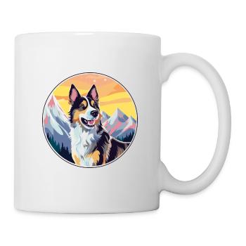 Schweizer Laufhund Dog Breed Cartoon Kawaii Waterc - Mug - white - Right