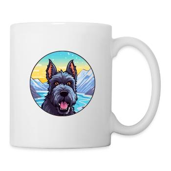 Scottish Terrier Hunderasse Karikatur Kawaii Watercol - Tasse - Weiß - Rechts
