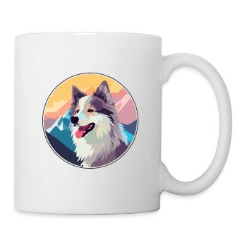 Sabueso Fino Colombiano race de chien dessin animé Kawaii W - Mug blanc - blanc - Droite