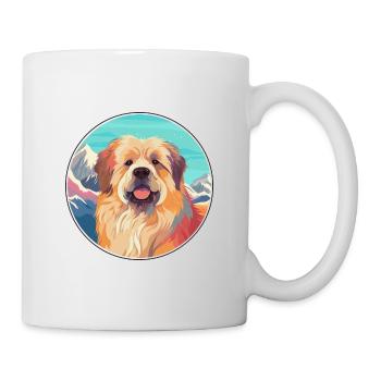 Sarplaninac Hunderasse Karikatur Kawaii Aquarell - Tasse - Weiß - Rechts