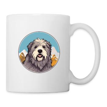 Berger des Pyrénées race de chien Cartoon Kawaii Waterco - Mug blanc - blanc - Droite