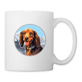 Segugio Italiano race de chien dessin animé Kawaii Watercol - Mug blanc - blanc - Droite