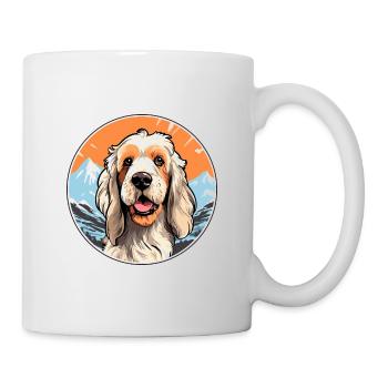 Spinoni Italiani Dog Breed Cartoon Kawaii Watercol - Mug - white - Right