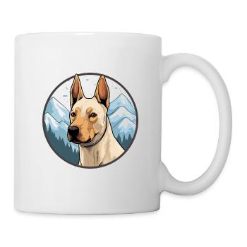 Thai Ridgeback chien race Cartoon Kawaii aquarelle - Mug blanc - blanc - Droite