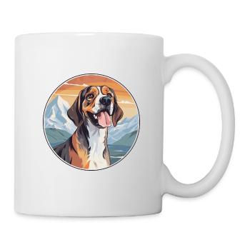 Smaland chien chien race dessin animé Kawaii aquarelle - Mug blanc - blanc - Droite