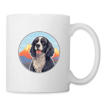 Spaniel Dog Breed Cartoon Kawaii Watercolor - Mug - white - Right
