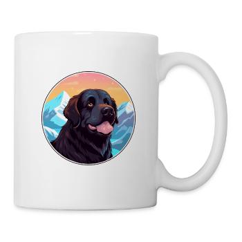 Seskar phoque chien race dessin animé Kawaii aquarelle - Mug blanc - blanc - Droite