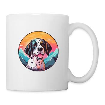 Smalandsstovare Hunderasse Cartoon Kawaii Watercolo - Tasse - Weiß - Rechts